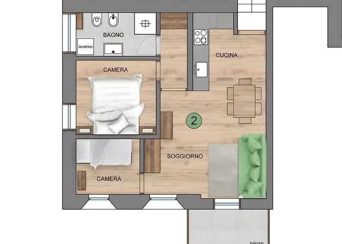 Aparthotel Larice Bianco App N2 3*